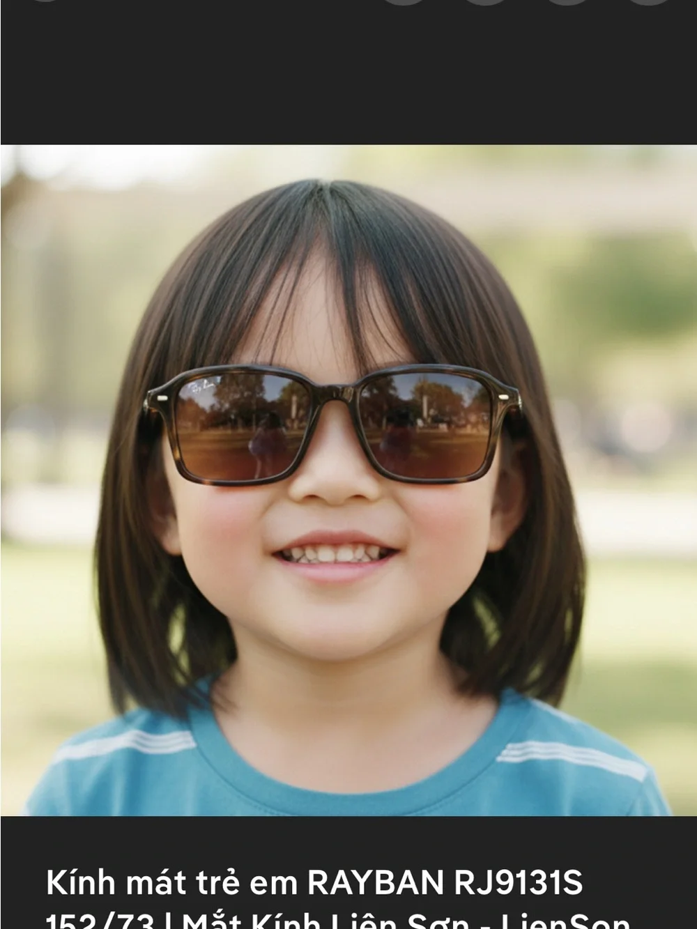 New Ray-Ban Kids RJ9131S 7110/87 Transparent Blue Sunglasses Dark Gray Lenses